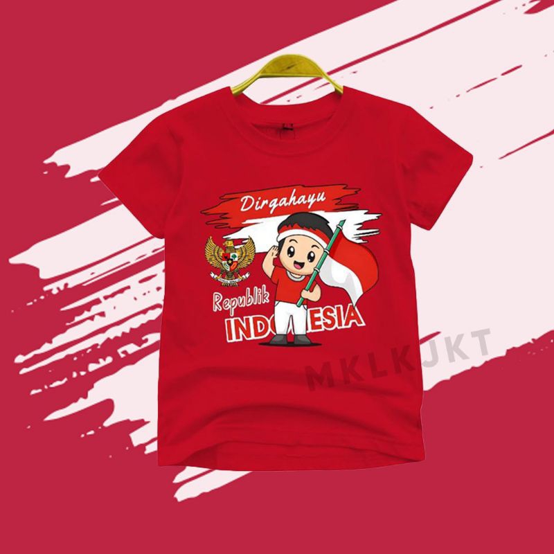 kaos kemerdekaan anak /kaos 17agustusan anak / kaos agustusan anak