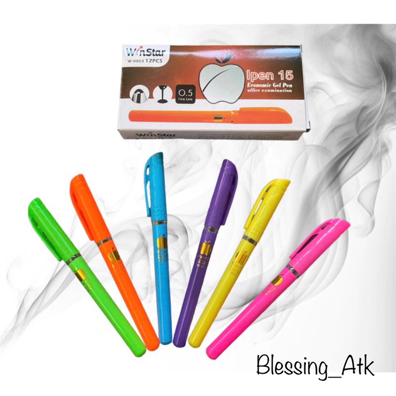 

Pulpen Gel Apel Ipen 15 Winstar 8003 isi 12 pcs