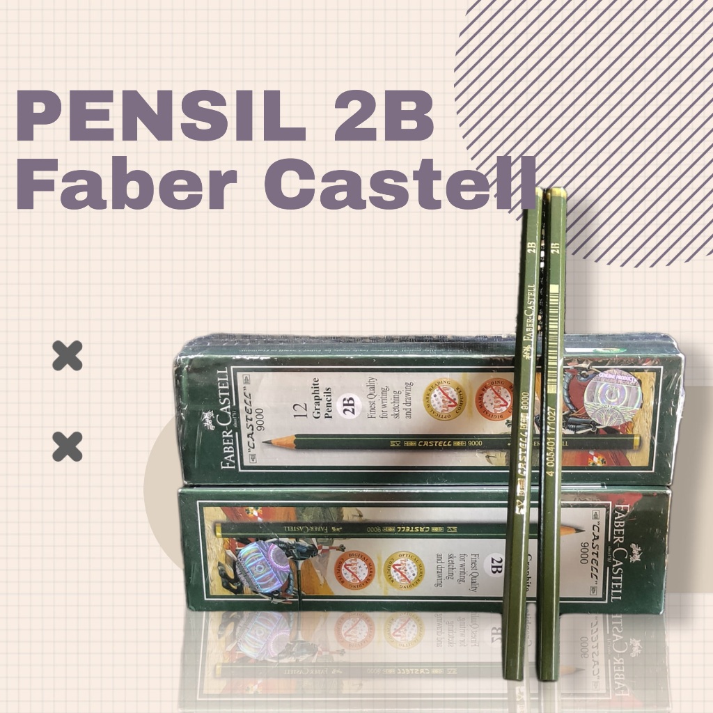 

Pensil 2B Faber Castell 9000 1 Pack Isi 12 Pcs