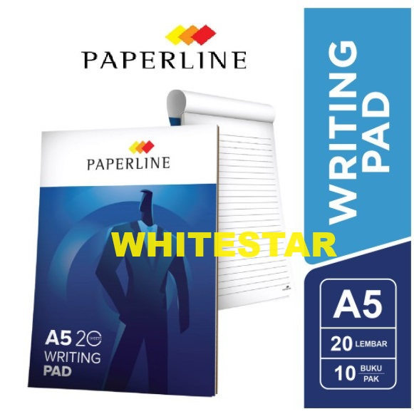 

writing pad / block note / flip over pad paperline A5 - 20 lembar