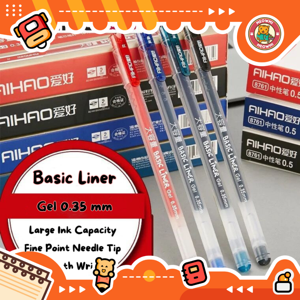 

Pulpen Basic Liner Tinta Banyak Pulpen Kantor Pulpen Tip Jarum PN0385