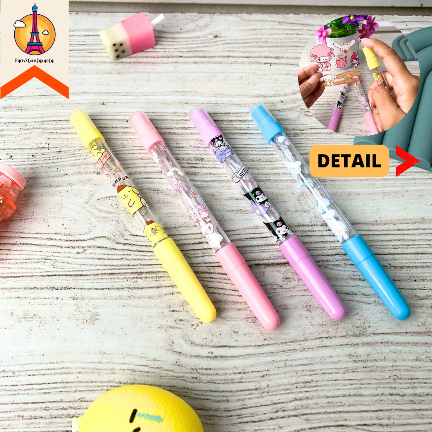 

Pulpen Gel Botol Parfum Full Body Gambar Sanrio PGK-1191 Decant Botol Kosong Spray Pena Pen Mainan Kado Unik