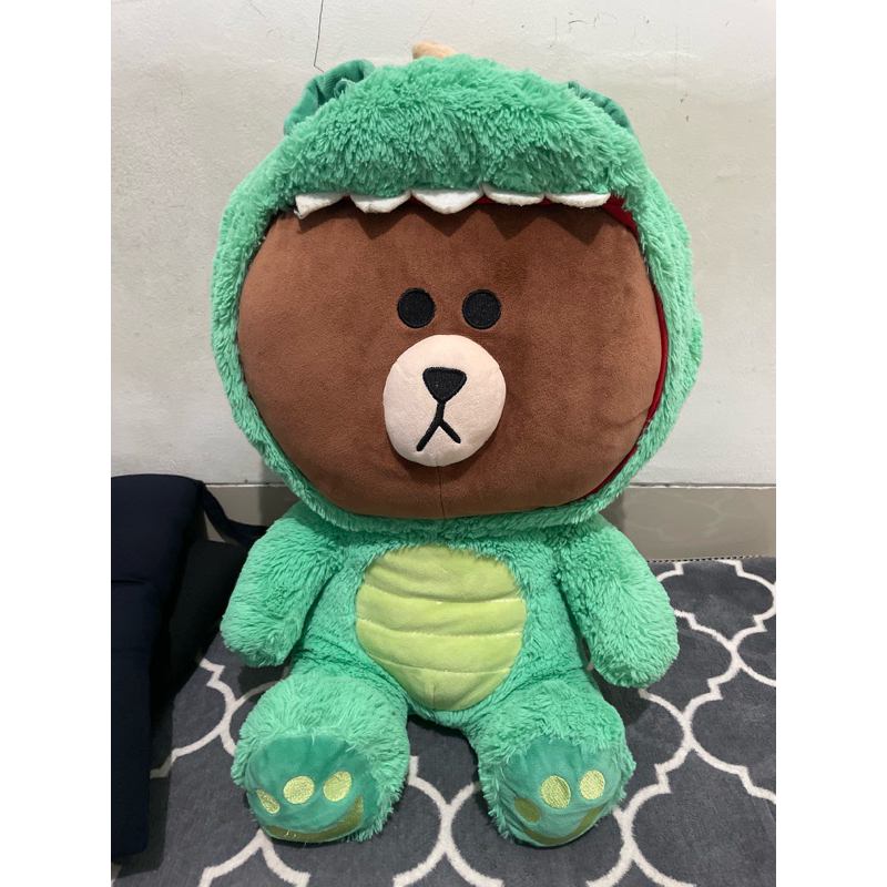 Line friends Brown Dino Jumbo Besar