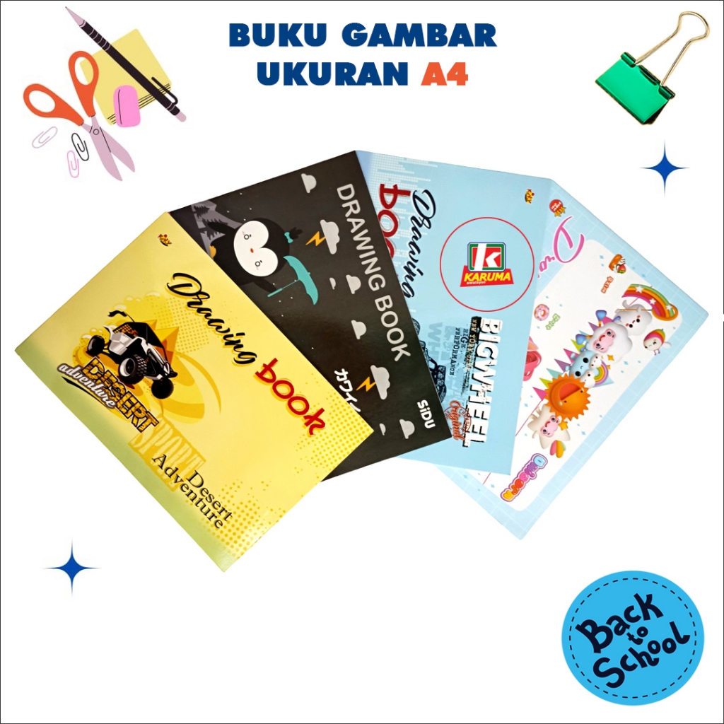 

BUKU GAMBAR UKURAN 20 x 30 cm | BUKU GAMBAR UKURAN A4 ( SAMPUL ACAK )