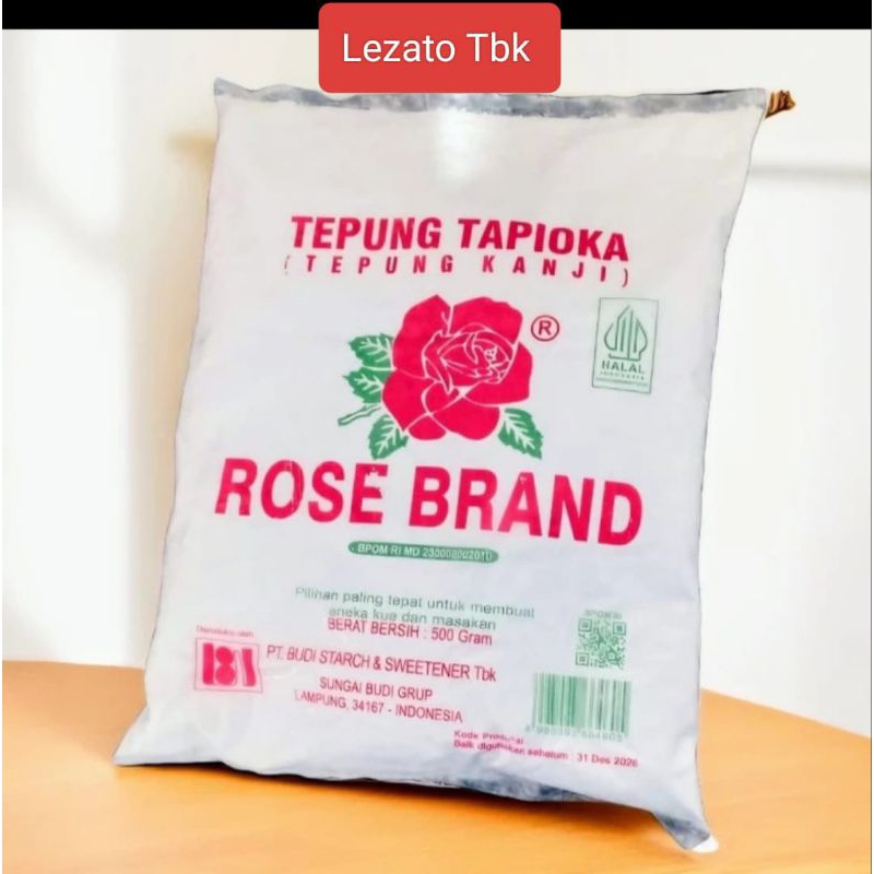 

Tepung Tapioka Rose Brand 500 gr/ Tepung Kanji Rose Brand