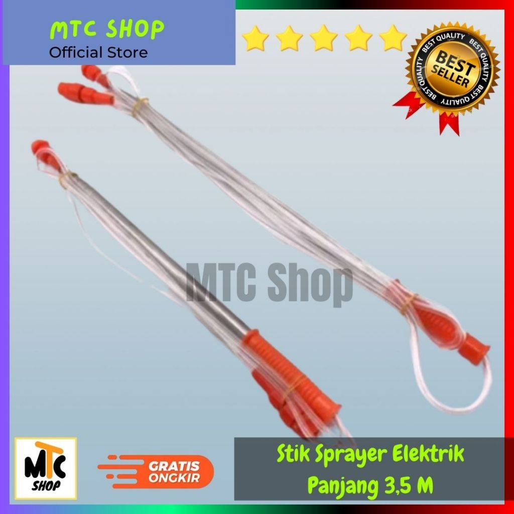 Stik Sprayer Panjang Elektrik 3,5M | Stik Sprayer Elektrik Teleskopik 3,5M | Stik Teleskopik Sprayer