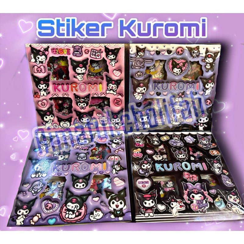 

100pcs stiker kuromi Sanrio labubu