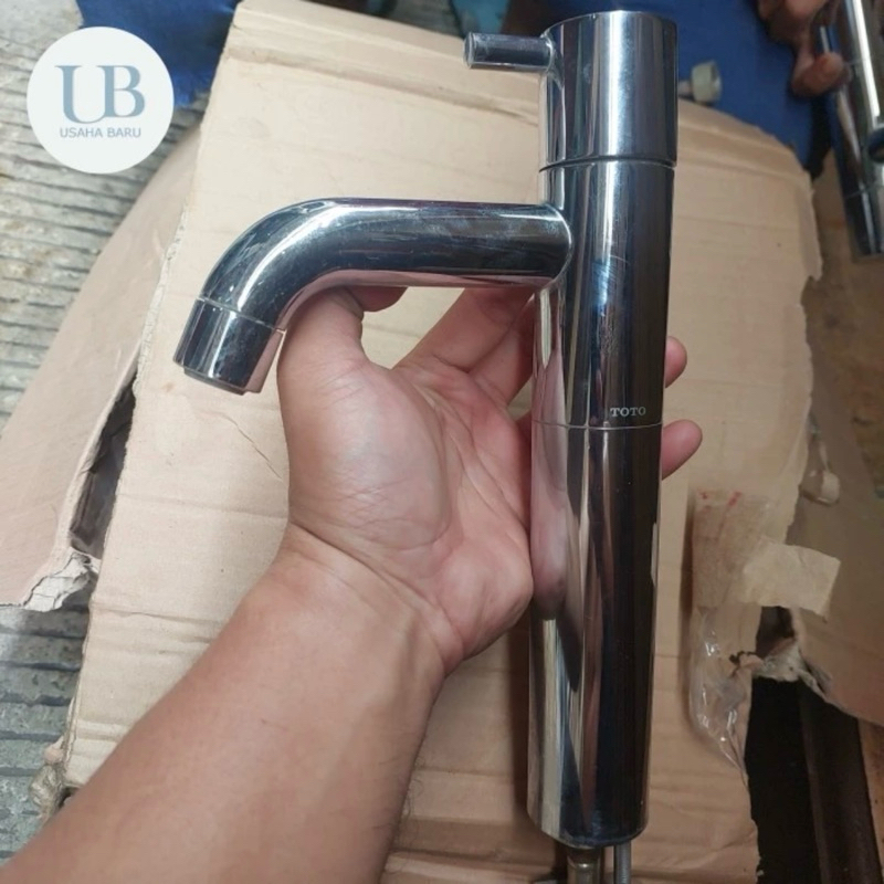 TOTO TX123LESV4 | Kran wastafel cuci tangan tinggi 25cm merk toto dingin only (bekas)