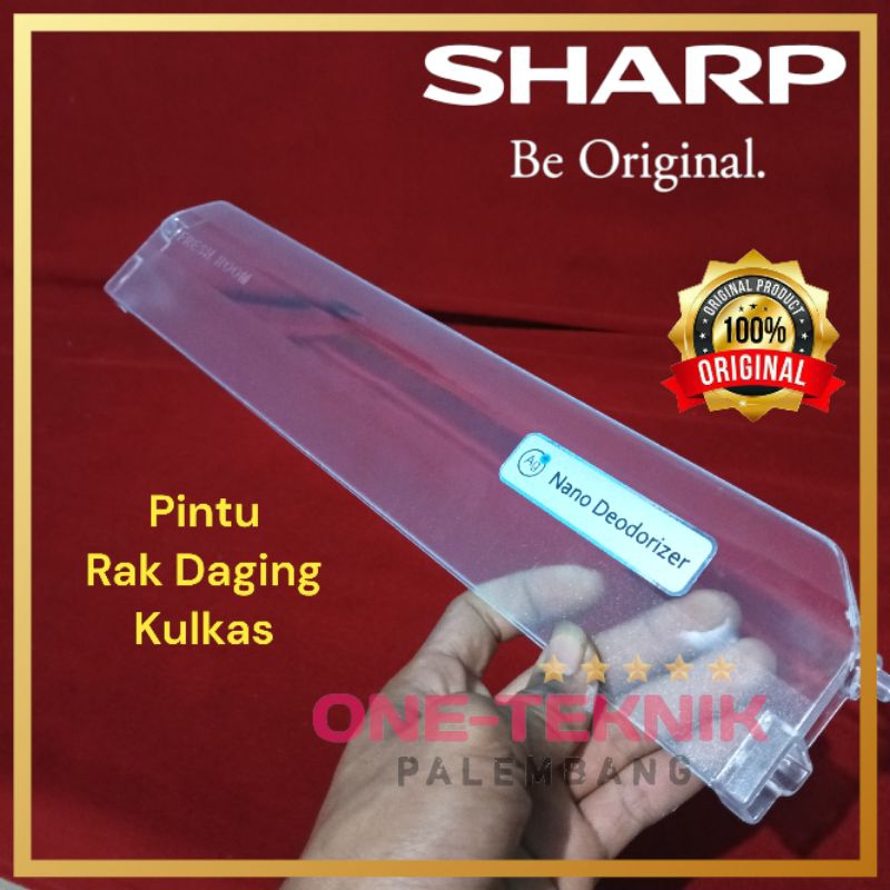 PINTU PENUTUP RAK DAGING KULKAS SHARP 2 PINTU ORIGINAL