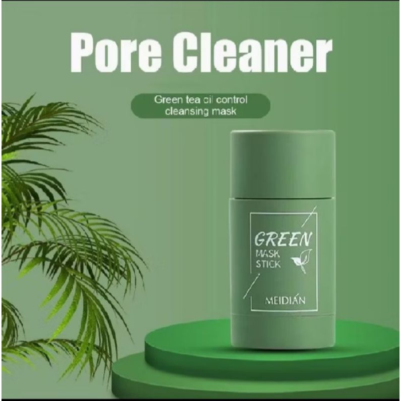 Meidian Green Tea Mask Cleansing Clay Stick Masker Wajah Masker Pembersing Cleansing Komedo40 Gr Ori