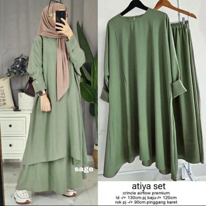 FATIA SET ROK GAMIS LESTI ABAYA REMAJA TERBARU