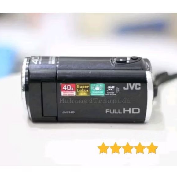 Handycam JVC GZ E100 GZE100 FullHD 40X Zoom Hitam Murah