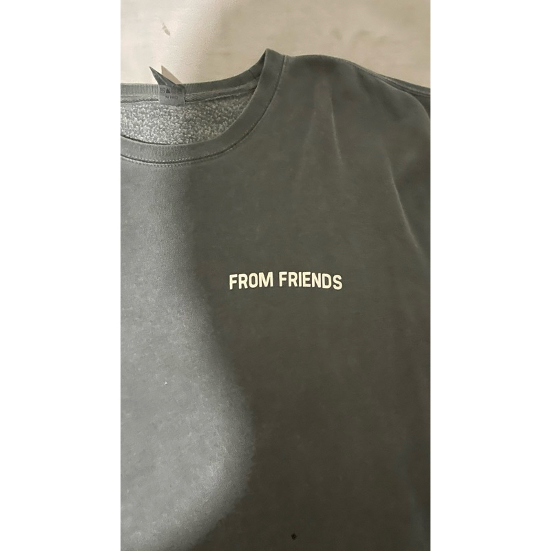 preloved sweatshirt hoodie crewneck eaj x fromfriends size L grey