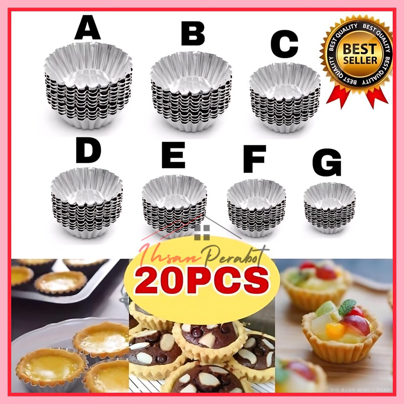 (20 pcs) Cetakan Kue Pie / Pie Terang Bulan / Kue Sus