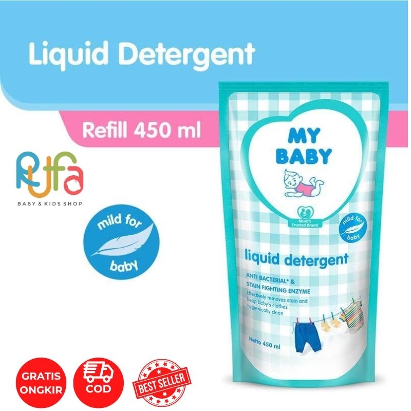 My Baby Liquid Detergent Refill 450ml | Detergen pakaian bayi