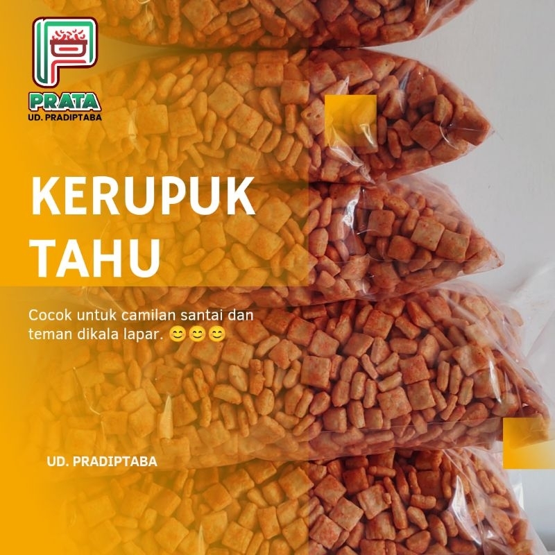 

KERUPUK TAHU PEDAS (PRATA) 500 gram