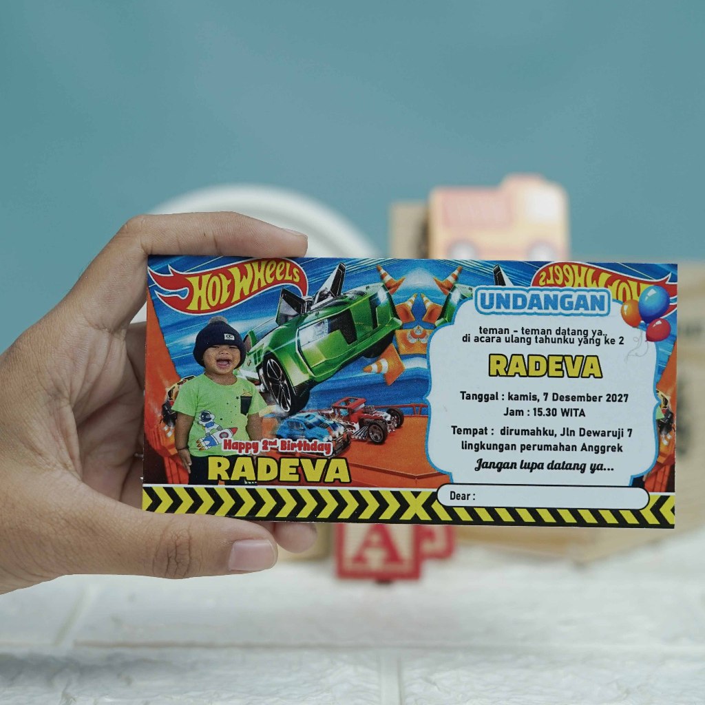 UNDANGAN ULTAH || BISA TAMBAH FOTO DAN NAMA ANAK