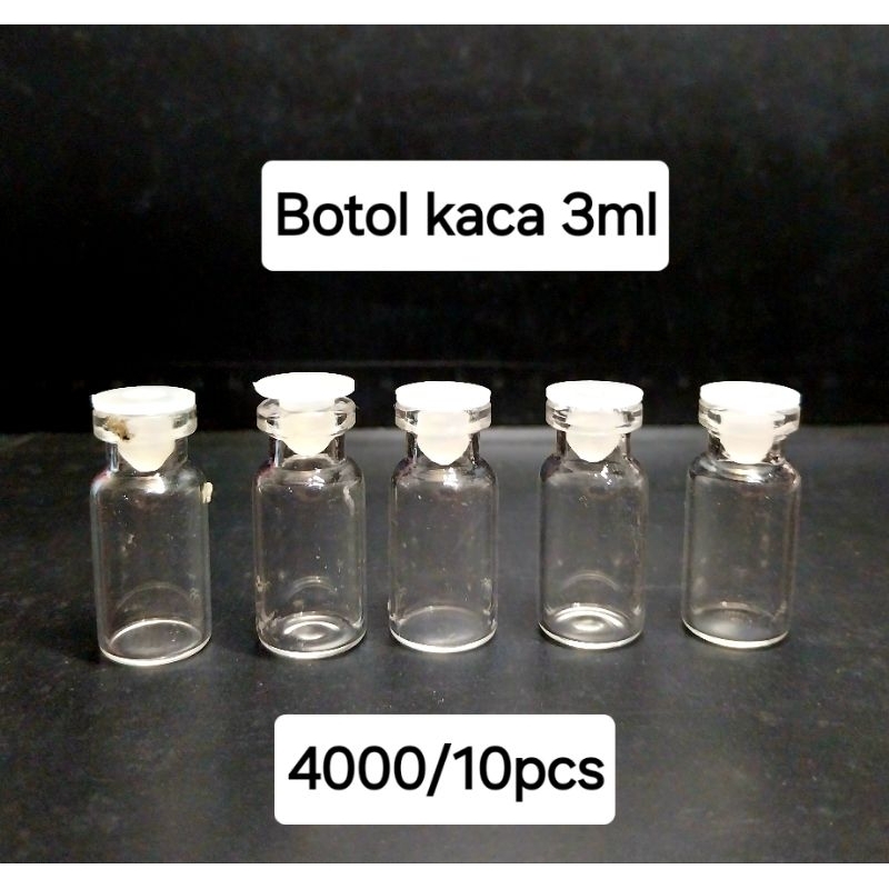 Botol kaca 3ml/botol essen/botol kaca kecil