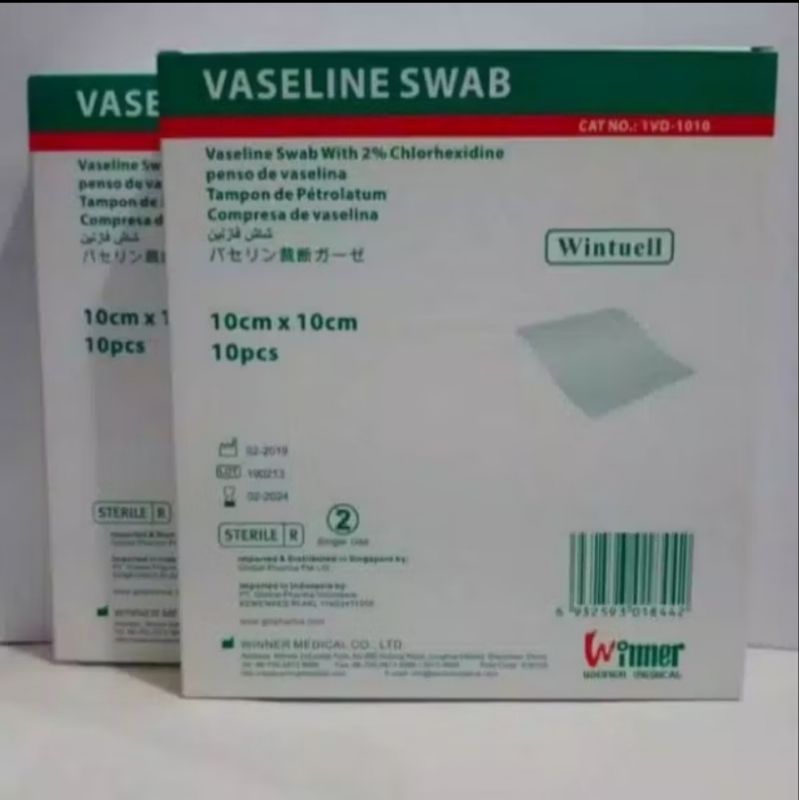 VASELINE SWABS 10 cm x 10 cm // WINNER VASELINE SWAB