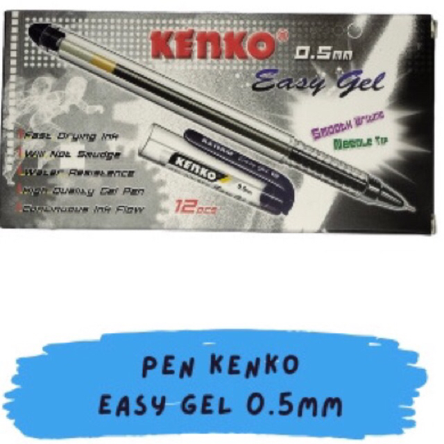 

pen gel kenko easy gel 0,5mm is 12 pcs 1 pak