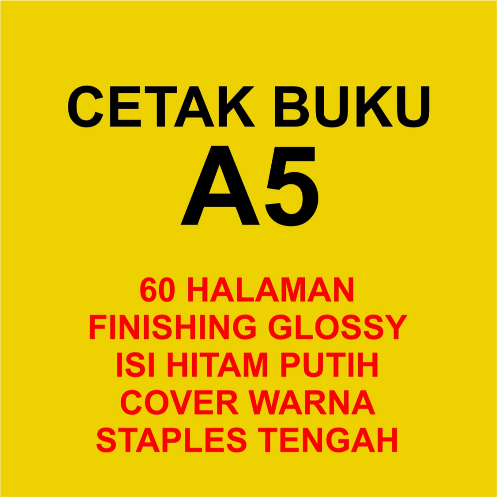 

50 PCS CETAK BUKU A5 2 FILE