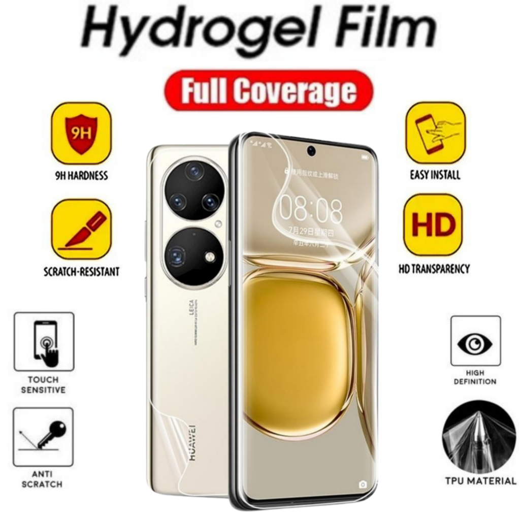 Anti Gores Hydrogel Film Screen Protector Jelly Huawei P40 P40 Pro P40 Pro Plus P50 P50E P50 Pro 4G 
