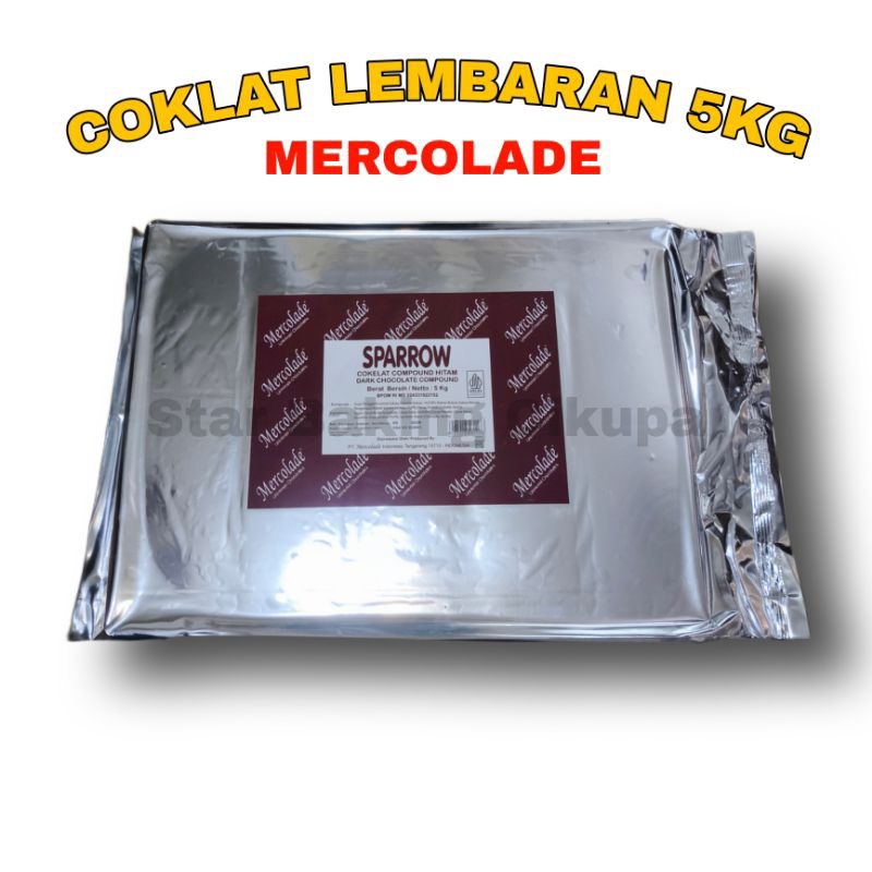 

COKLAT BLOK MERCOLADE SPARROW 5KG Dark Chocolate Compound (WAJIB SAME DAY)