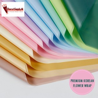 

RN [ 20 Lembar ] Plain Soft Pastel Flower Wrap/ Kertas Cellophane - FWV