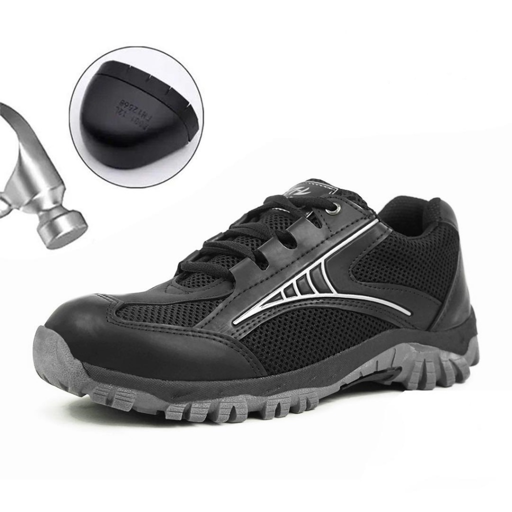 SEPATU SAFETY BOOT PRIA PREMIUM UNTUK KERJA PROYEK OUTDOOR AMAN TEBAL KUAT RIDING TOURING SPORT OLAH