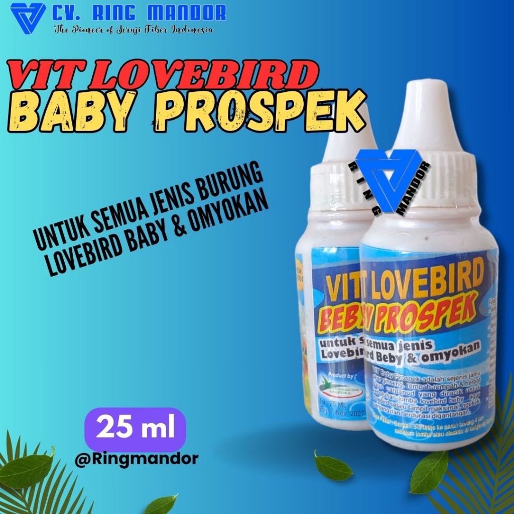 VIT LOVEBIRD PROSPEK Vitamin Burung Lovebird Beby Prospek vitamin lomba/ Alami Lovebird Juara