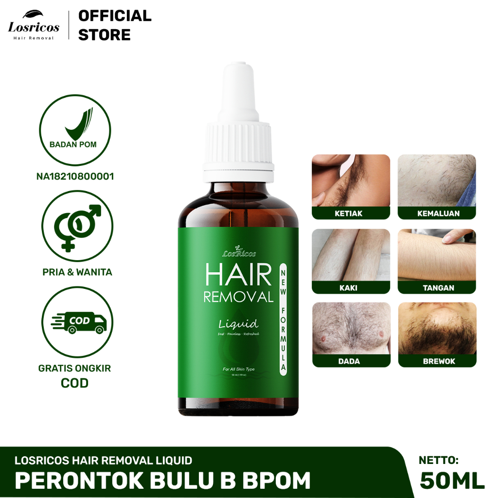 Perontok Bulu Permanen Losricos Hair Removal Wax Penghilang Bulu Permanen Ketiak Dan Kemaluan