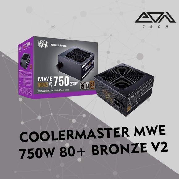 Coolermaster MWE 750W 80+ Bronze V2 Power Supply | PSU 80Plus