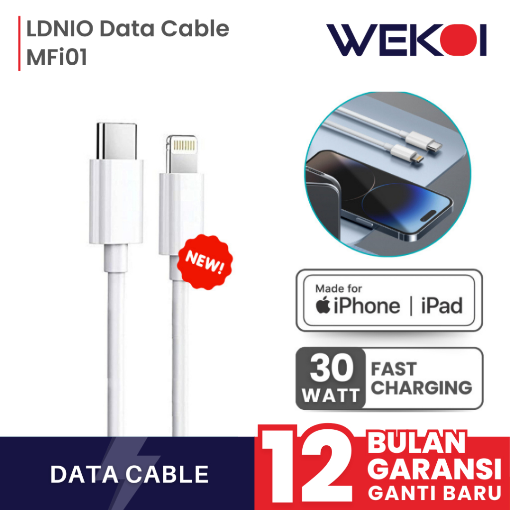 Kabel Data Charger MFi01 96W Type C to Lightning untuk iPhone iPad iPod Apple