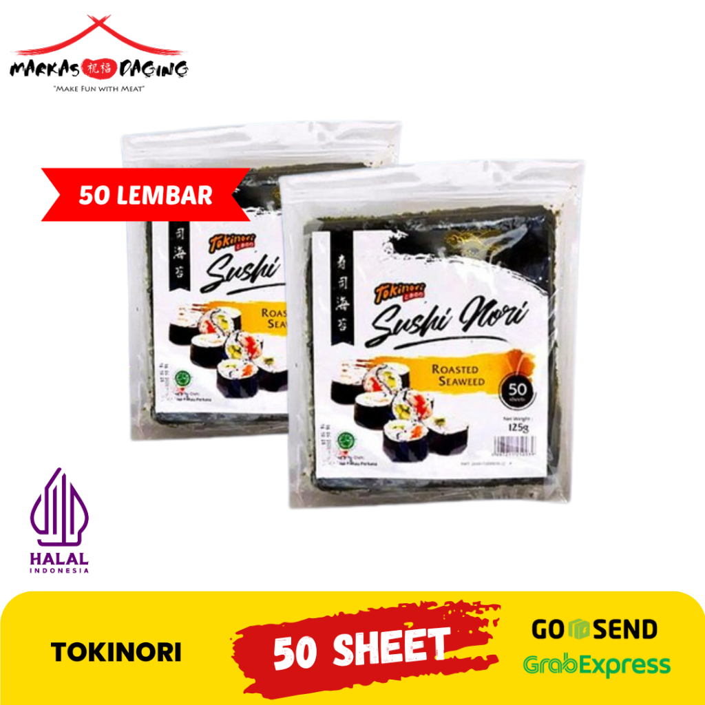 

Isi 50 sheetTokinori/Sushi Nori || ROASTED SEAWEED TOKINORI/ SUSHI NORI 50 SHEETS