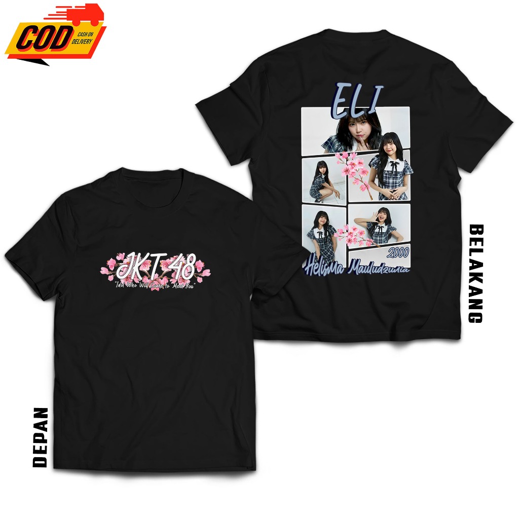 KAOS ELI JKT48 GRID - T-SHIRT MY OSHI MEMBER JKT48 - BAJU STREETWEAR AESTHETIC