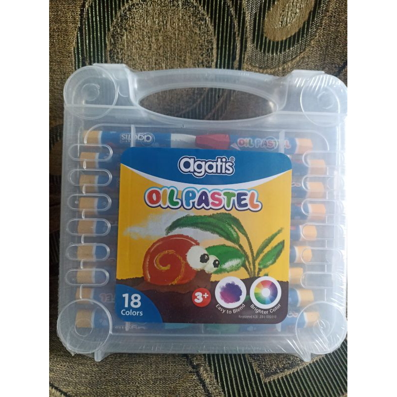 

agatis oil pastel 18 warna