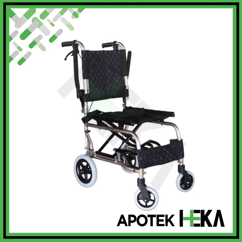 Wheel Chair FS-804 L GEA - Kursi Roda Lipat Alumunium Traveling [Depok]