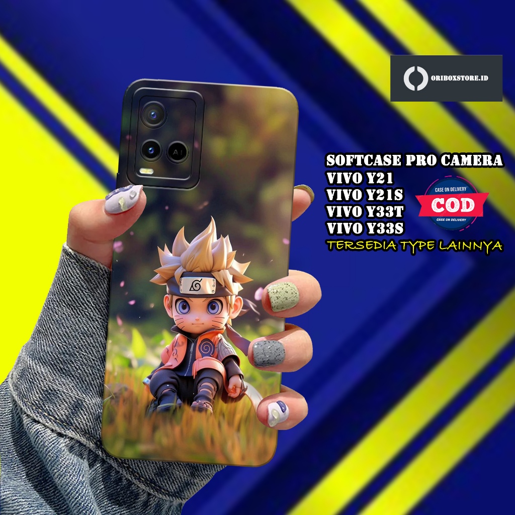 Case Hp VIVO Y21 /  Y21S / Y33S  / Y33T Terbaru - Motif Case Anime Naruto - kesing VIVO Y21 /  Y21S 