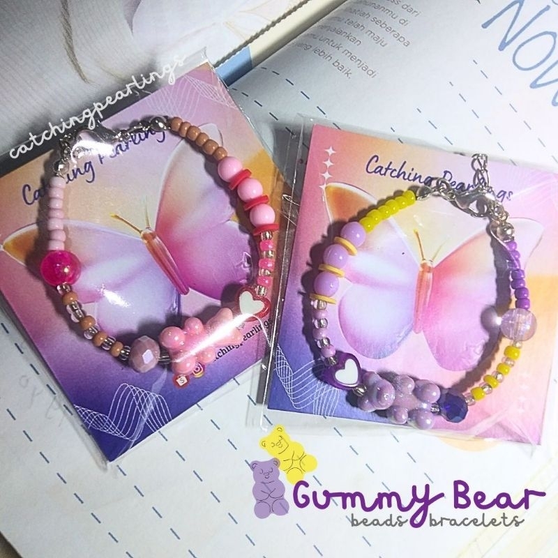 [LIMITED STOCK] Gelang Manik Gummy Bear | Gelang Manik Beruang | Gummy Bear Beads Bracelet