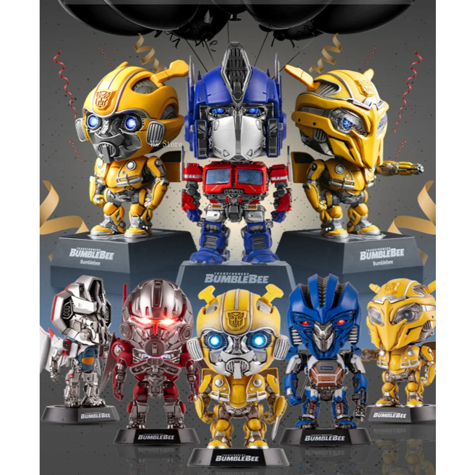 Robot Transformer Bumblebee Battlemask Optimus Prime Mini Figurine Hype A18