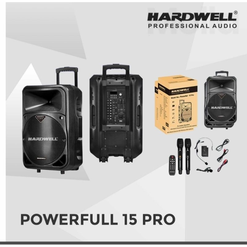 Speaker Portable Hardwell Powerfull 15Pro  15inch original Hardwell