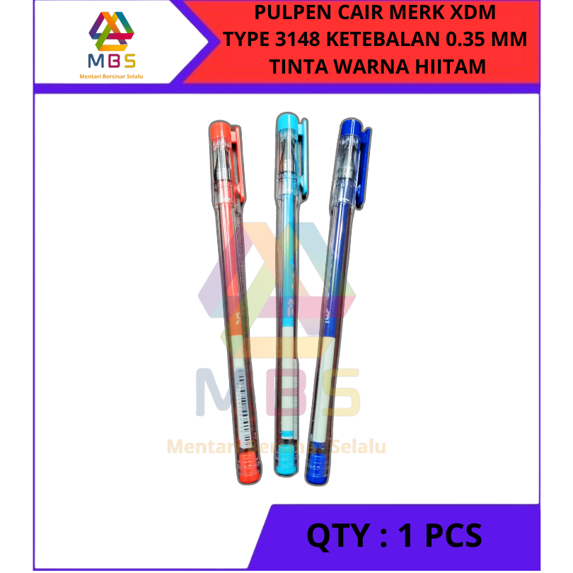 

PULPEN GEL MERK XDM TYPE 3148 KETEBALAN 0.35 MM TINTA WARNA HITAM