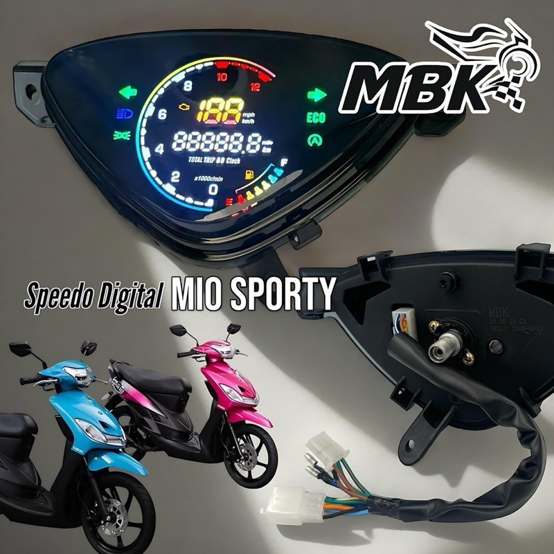 Speedometer Digital LED MIO SPORTY Speedometer Motor YAMAHA MIO SPORTY