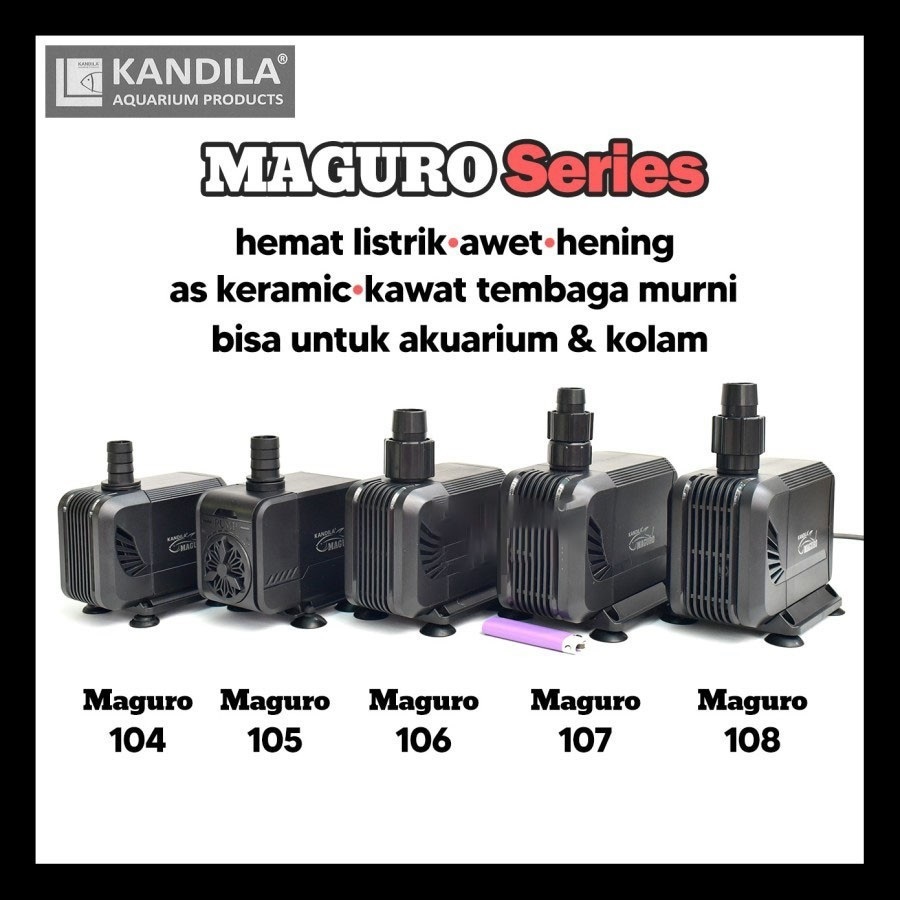 Pompa Kandila MAGURO 107 5000LPH water pump pompa celup akuarium kolam