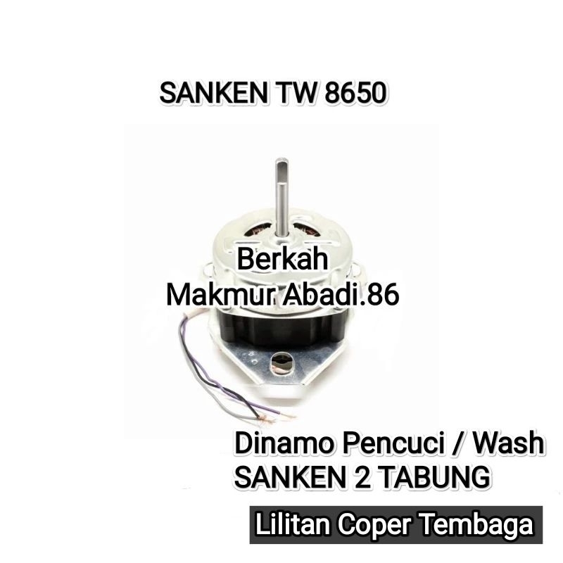 Dinamo Pencuci / Wash Mesin Cuci SANKEN TW-8650 / TW 8650 Mesin Dinamo Penggilas / Wash Tembaga Sank