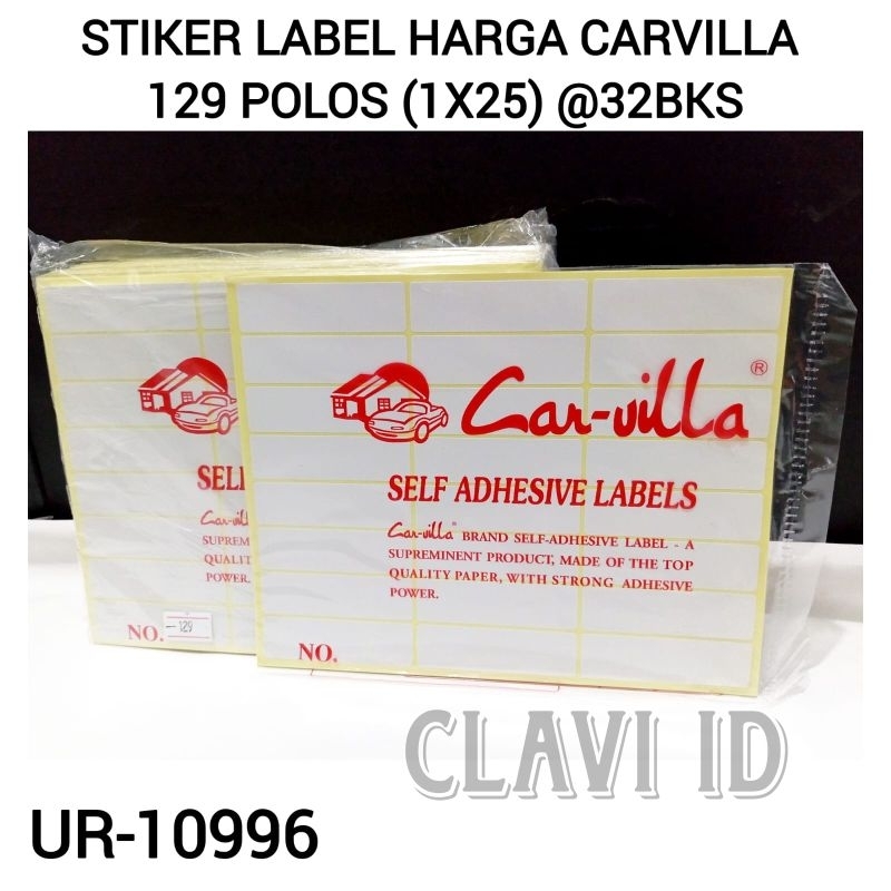 

10996/STIKER LABEL NO 129 STIKER HARGA CARVILLA NO 129