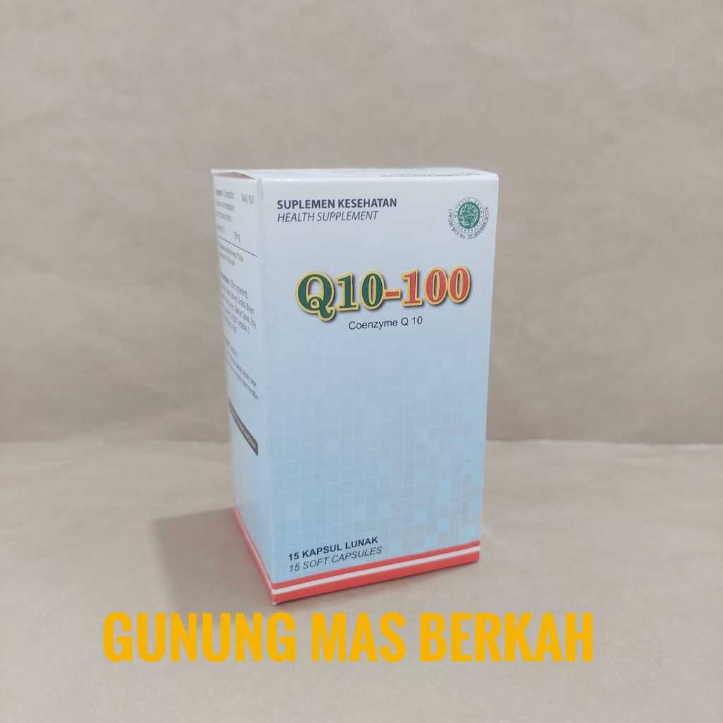 Q10-100 Q 10 100mg  isi 15 kapsul  Q 10-100 mg - Memelihara kesehatan jantung - Nutrindo