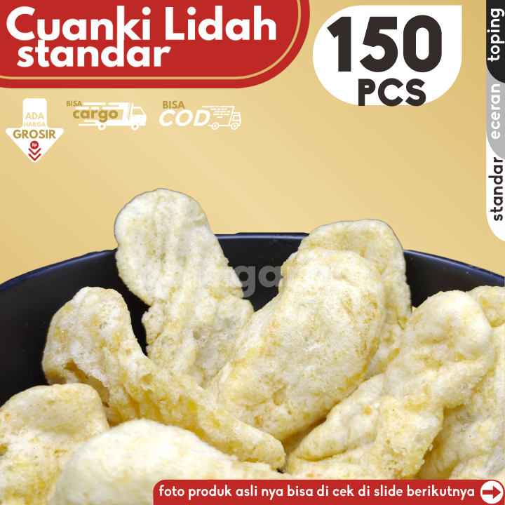 

Cuanki LIDAH Standar 150pcs Pelengkap Baso Aci Seblak by GG (Bisa COD/Grosir/Kargo)