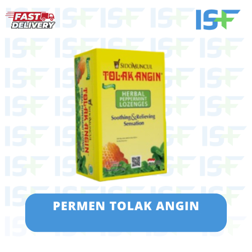 

⭐ISF⭐Tolak Angin Permen Herbal Peppermint Lozenges - 1 Box