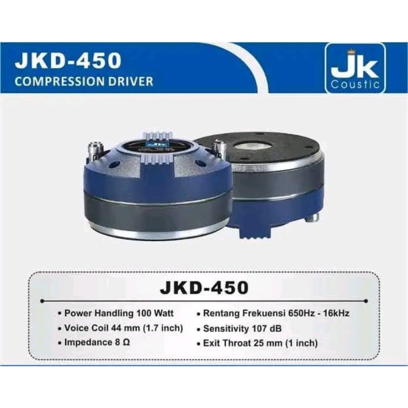 driver tweater JK coustic type JKD 450